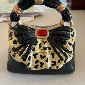 David’s Cookies ceramic purse, cookie jar